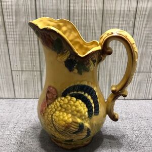 Vintage Napco Ceramic Turkey Pitcher